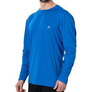 Artic Cool UPF Shirt Men M Blue Performance Moisture Wick Stretch Outdoors Sun